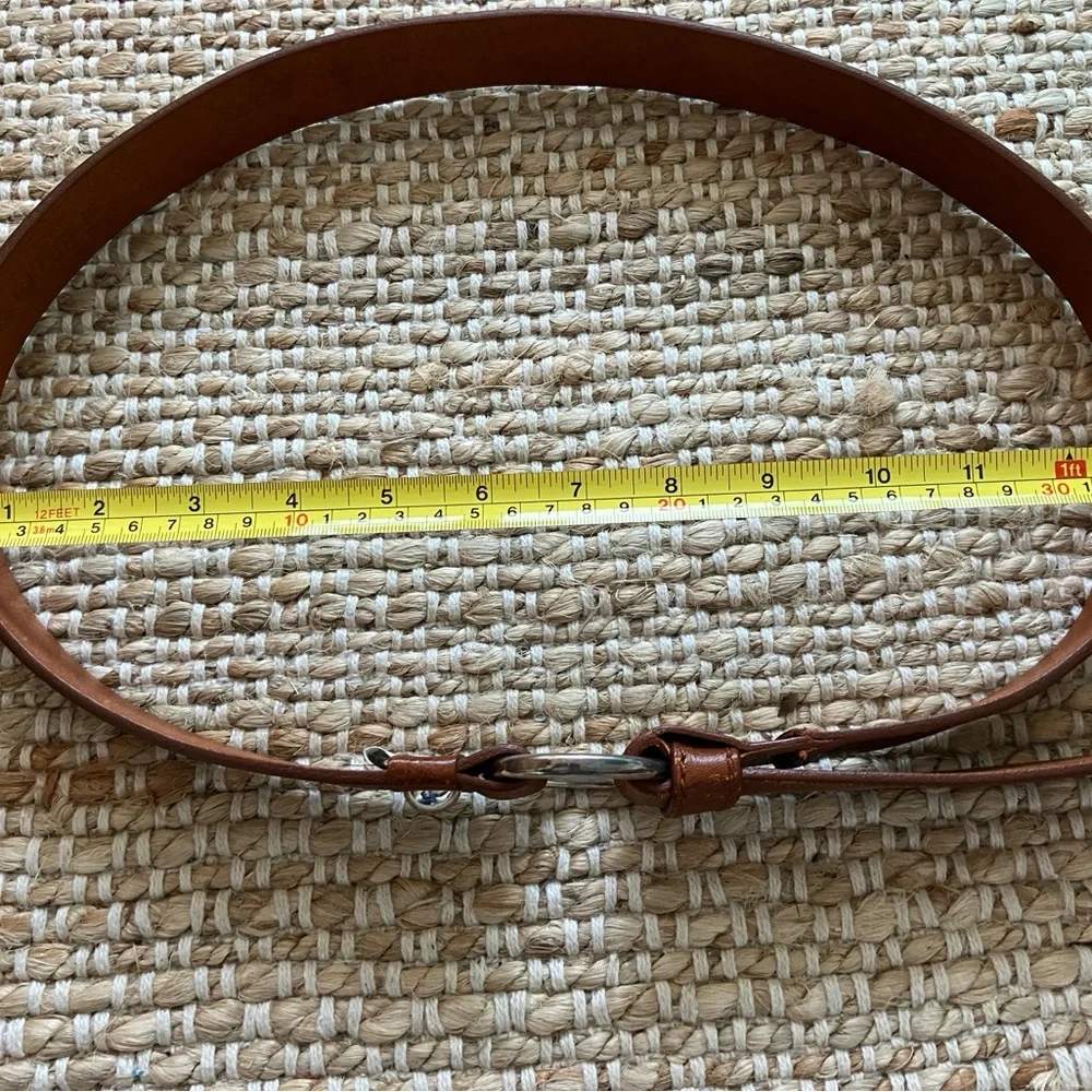 Classic Brown Leather O-Ring Belt